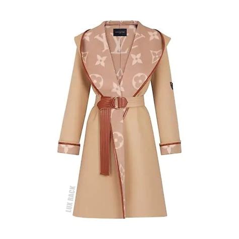 grey lv coat|Coats and Jackets Collection for Women .